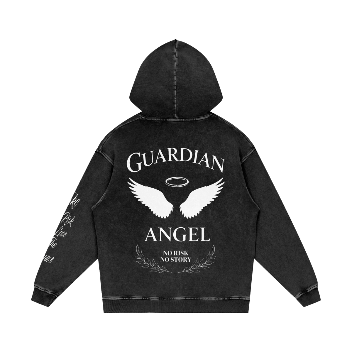 “Guardian Angel” Heavyweight Acid Hoodie