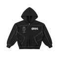 “ALL IN” graphic oversized hoodie